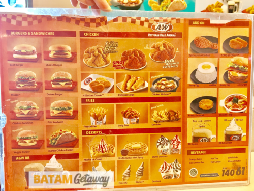 Batam Food Blog - A&W Batam Review