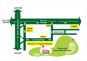 The Centro Hotel & Residences Batam Map